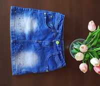 Spódnica jeansowa dla dziewczynki rozmiar 134/140
