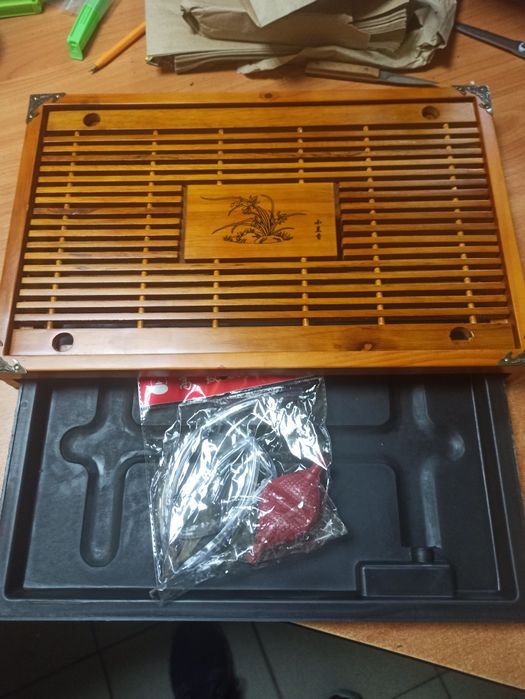 Чабань. Чайный столик много видов. Китайский чай.