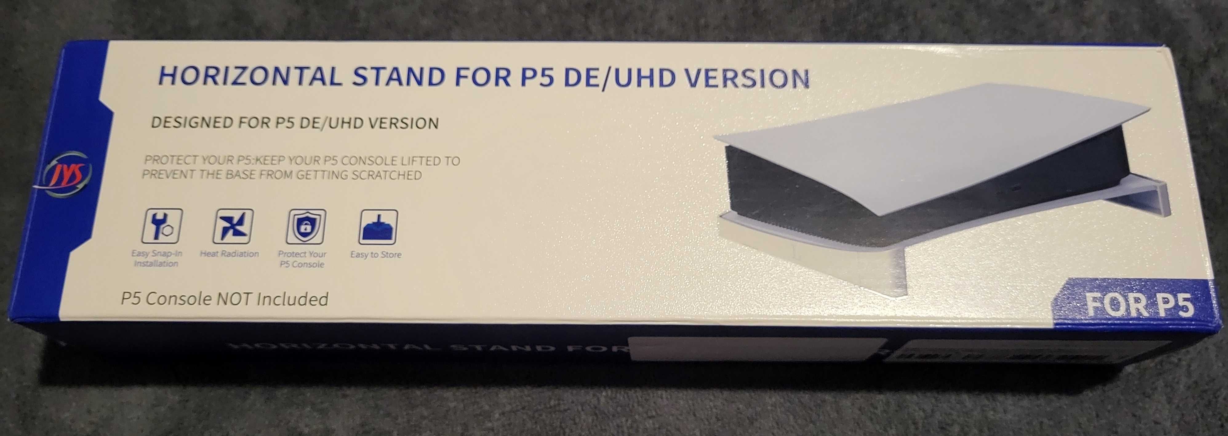 Pozioma podstawka stojak pod konsolę PS 5 wersja DE i UHD kolor biały