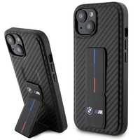 Etui Bmw Grip Stand Smooth & Carbon Na Iphone 15 - Czarne