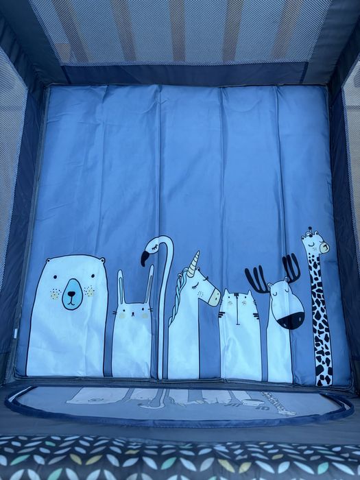 Kojec łóżeczko turystyczne gruby materac plus GRATIS basen z kulkami