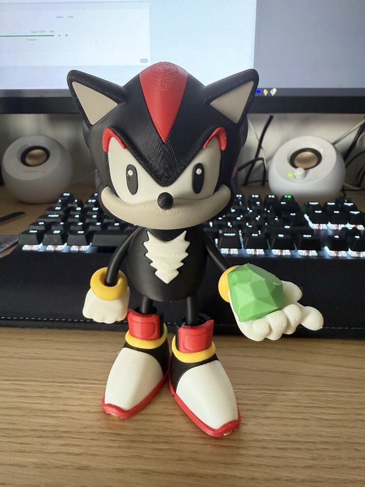 Sonic - Shadow figure 3d printed