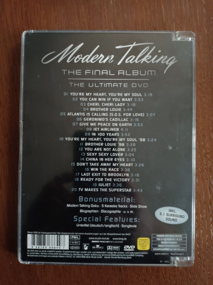 Modern talking The Final Album , dvd