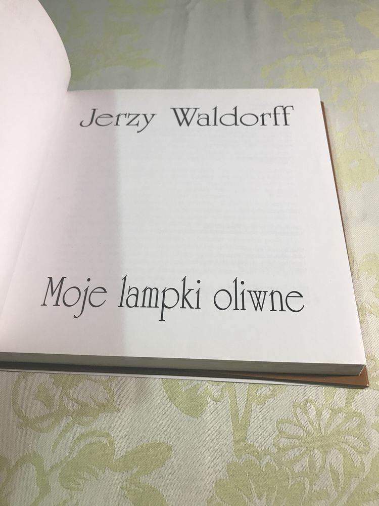 Książka Moje lampki oliwne Jerzy Waldorff wspomnienia