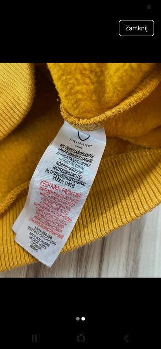 Bluza Primark żółta