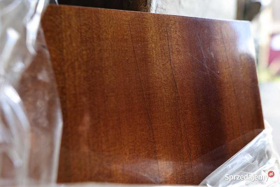 Ława politowa styl PRL niski stolik dł. 140 cm x 60 cm lakierowana