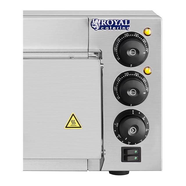 Piec do pizzy Royal Catering jednokomorowy 2000W 40cm z timerem