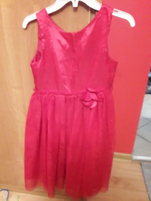 Sukienka z tiulu czerwona H&M