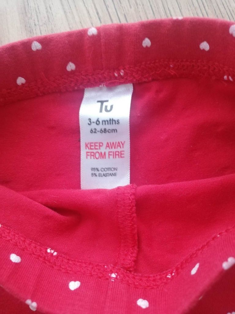 Śliczne legginsy niemowlęce spodnie dla dziewczynki świąteczne