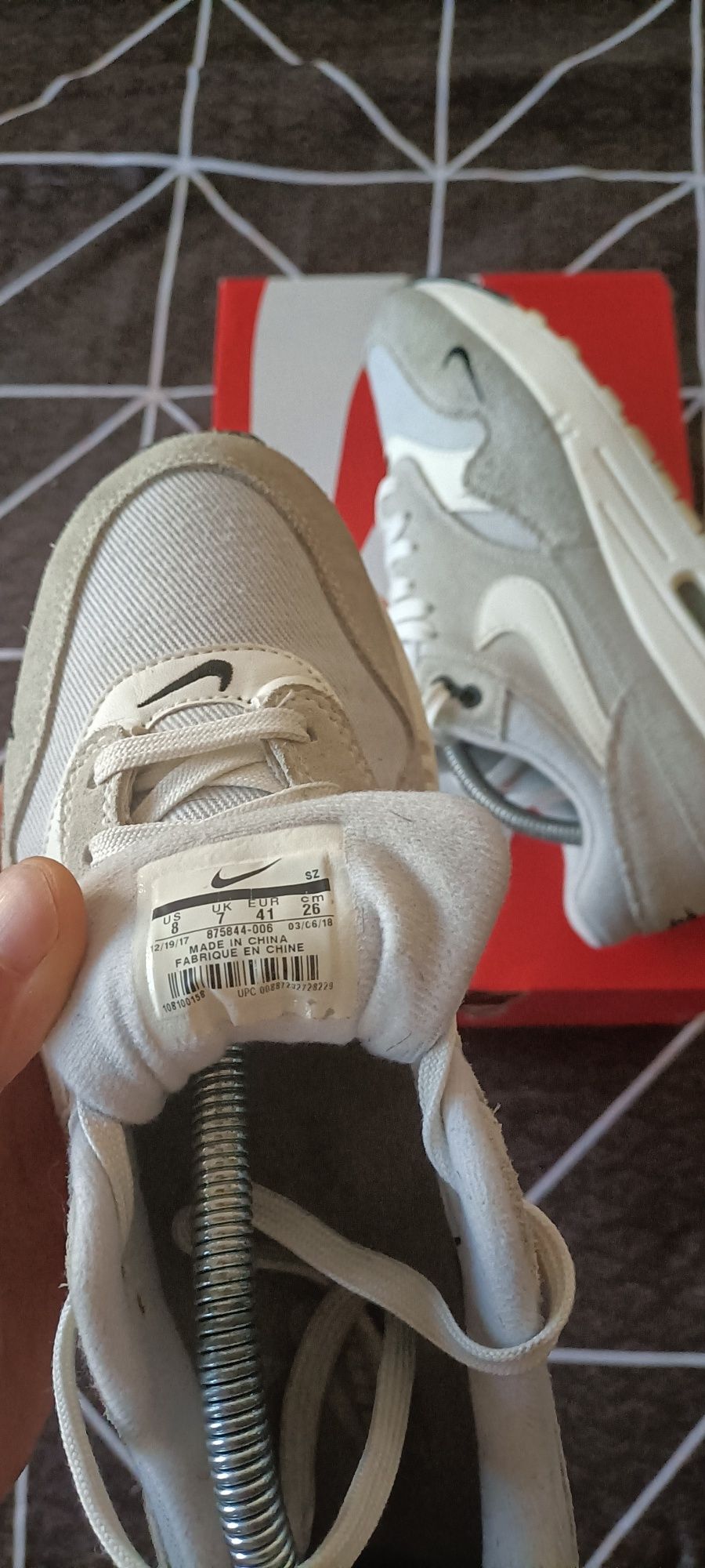 Nike Air Max 1 Premium Grey White
