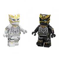 Nowe klocki zestaw figurka Czarna i biała Pantera kompatybilne z Lego