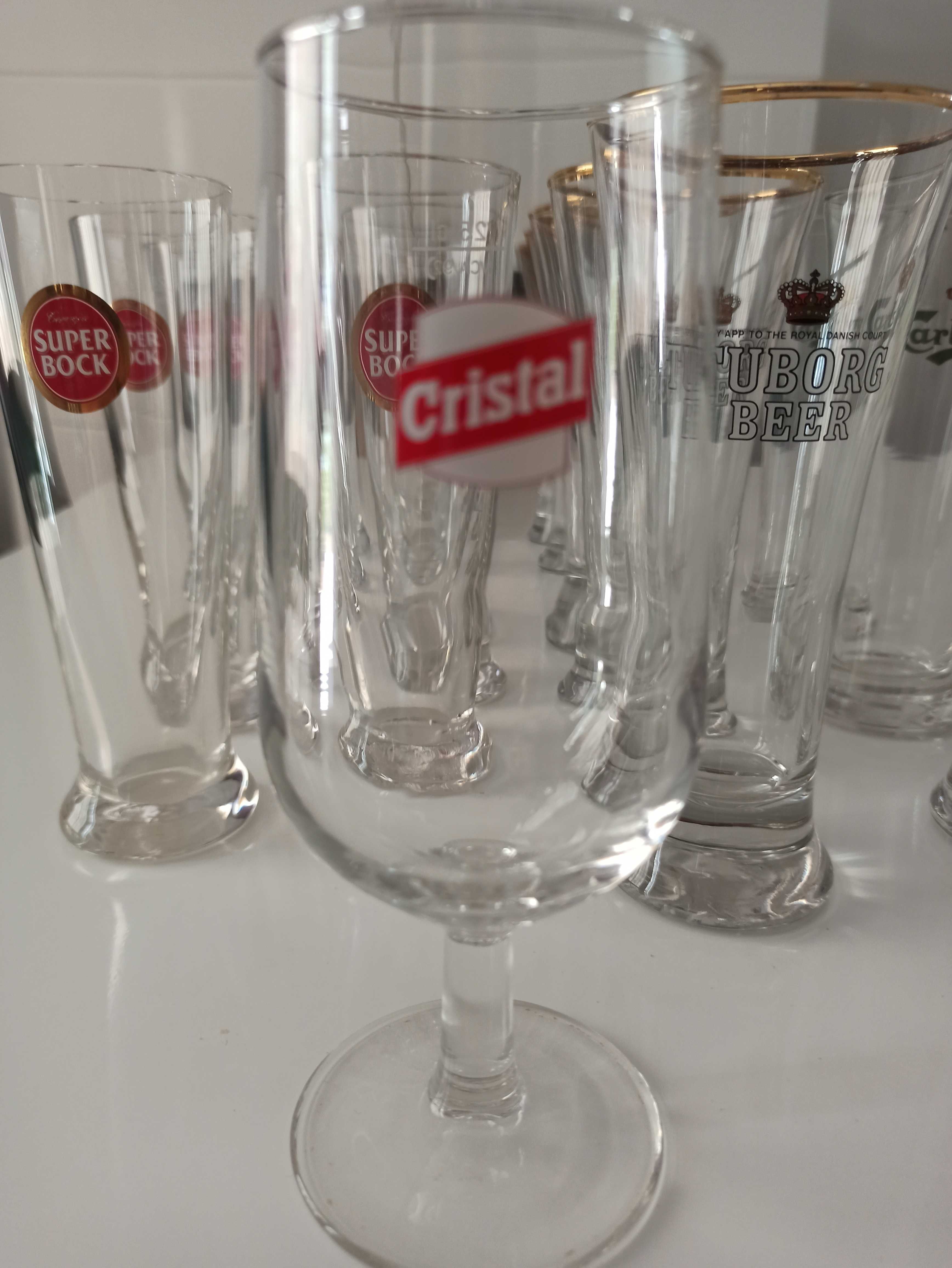 Copos imperial 20cl super Bock, Tuborg, Calsberg