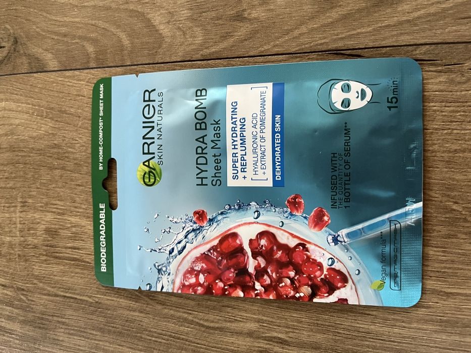 Maseczki w płachcie garnier