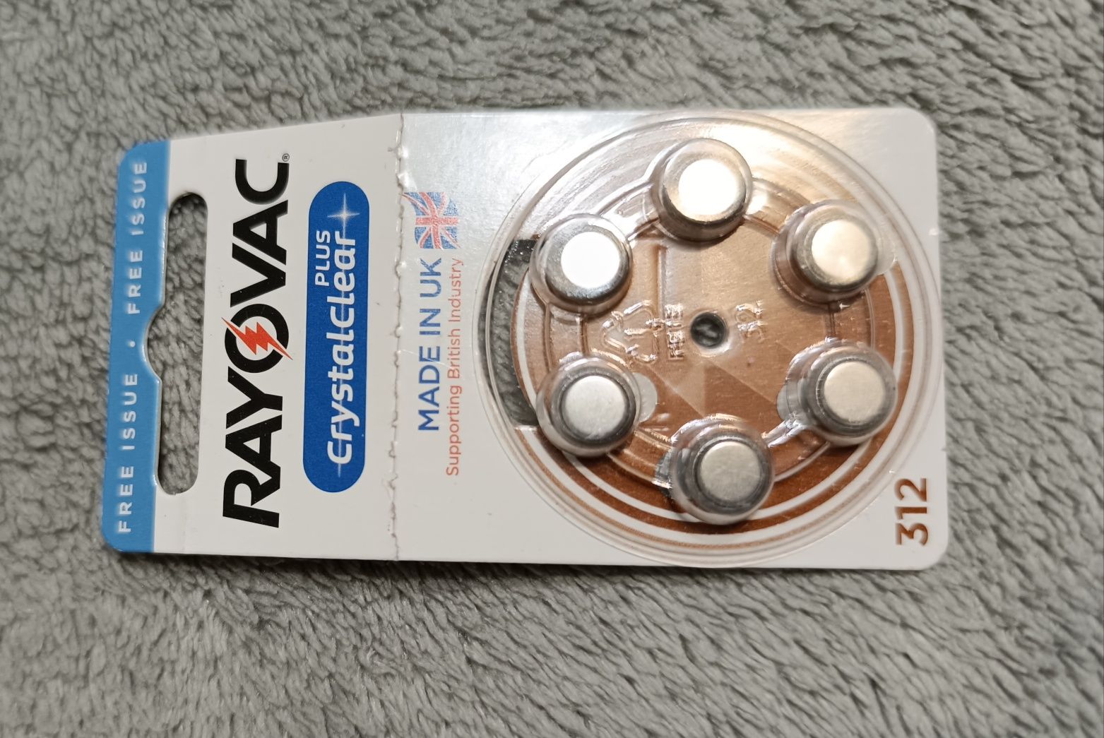 Батарейки для слуховых аппаратов Rayovac  Англия