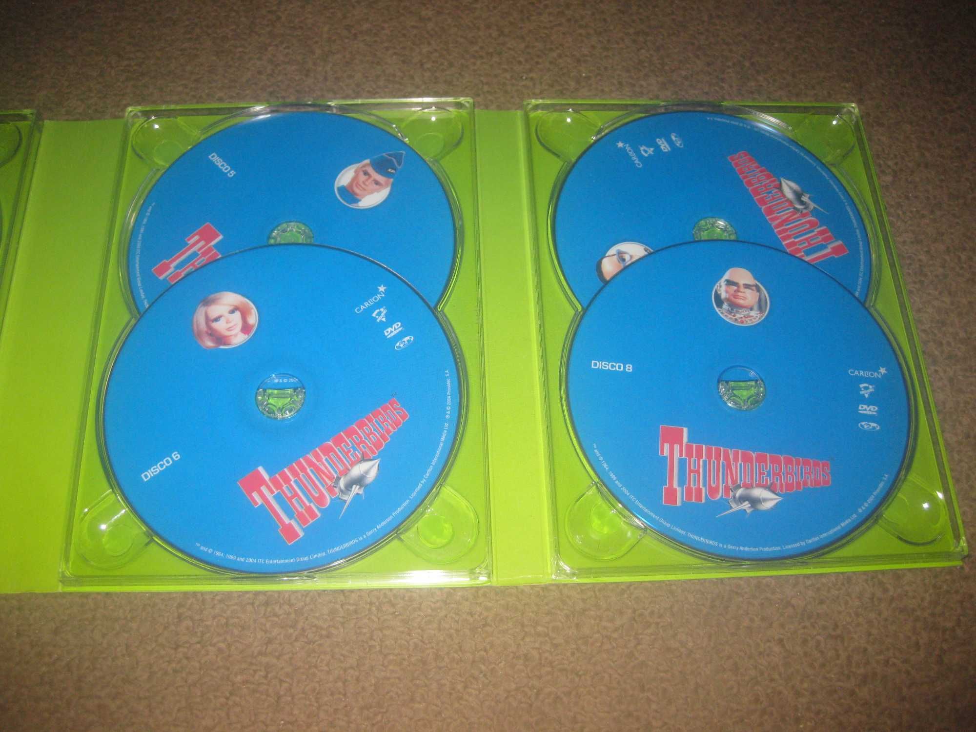 Série Completa "Thunderbirds" Edição em Digipack, com 8 DVDs/Box Rara!