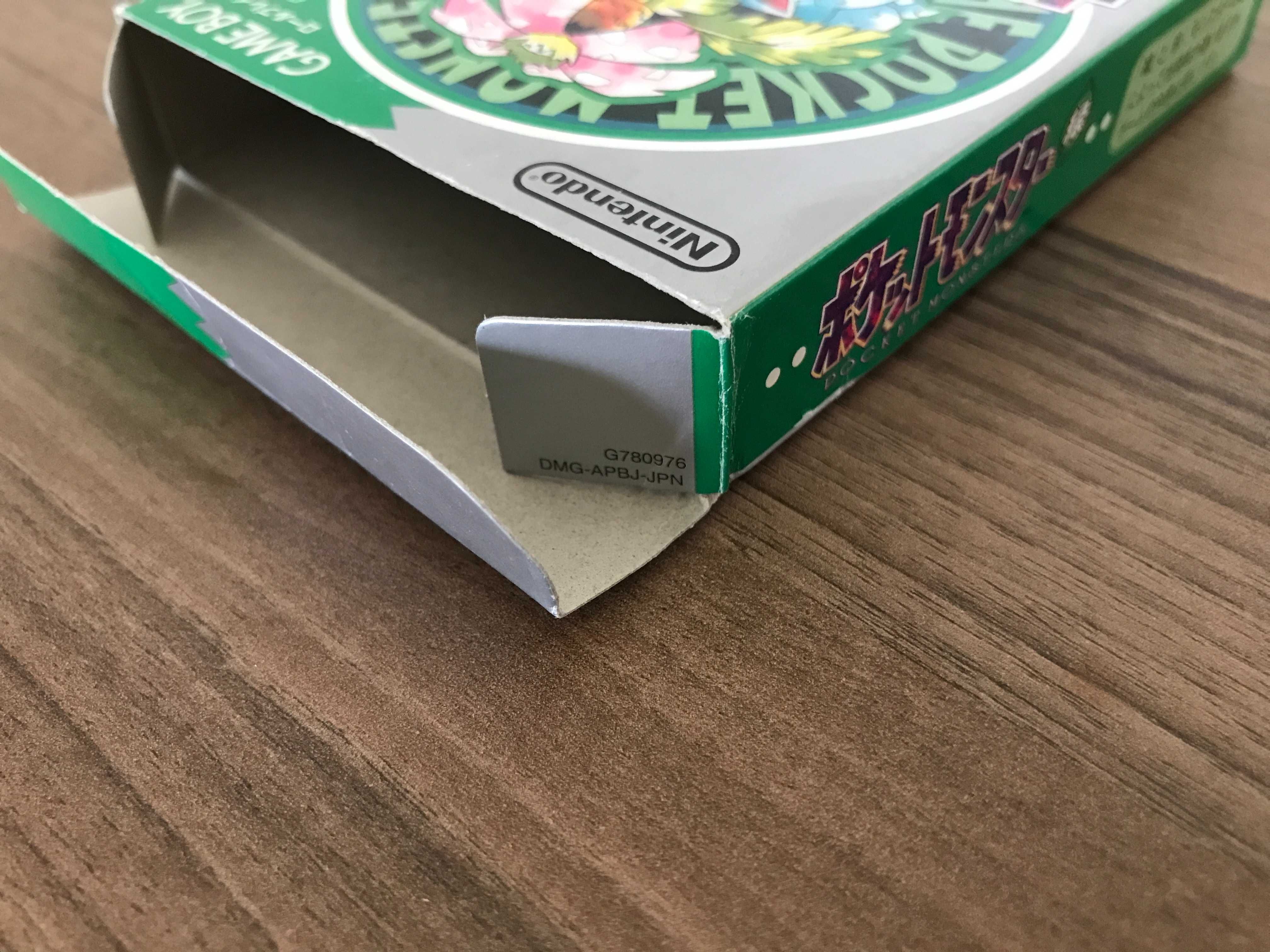 Game Boy Pokemon Green w pudełku, JPN