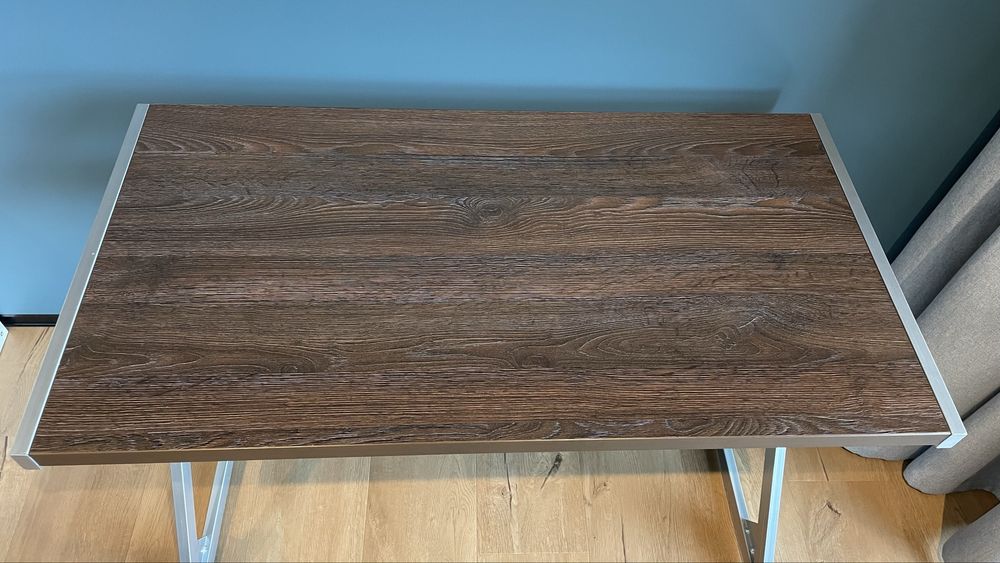 Стіл письмовий | компʼютерний Z-110 110x58 Сріблястий, Горіх