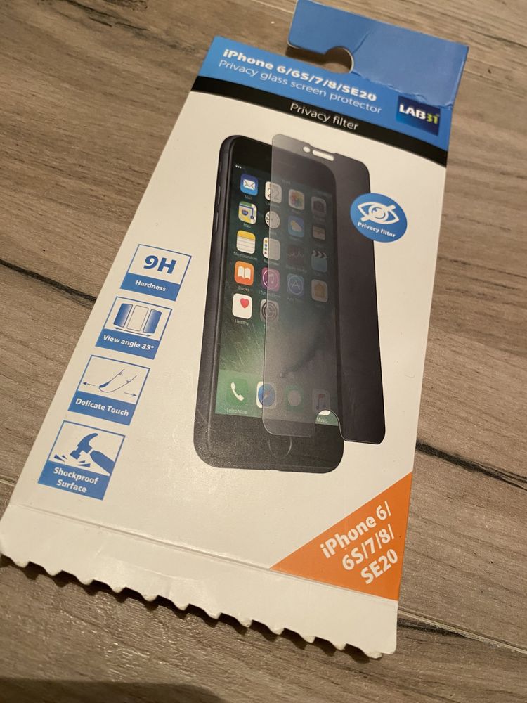 Szkło hartowane , przyciemniane , Iphon 6/6S/7/8/SE20