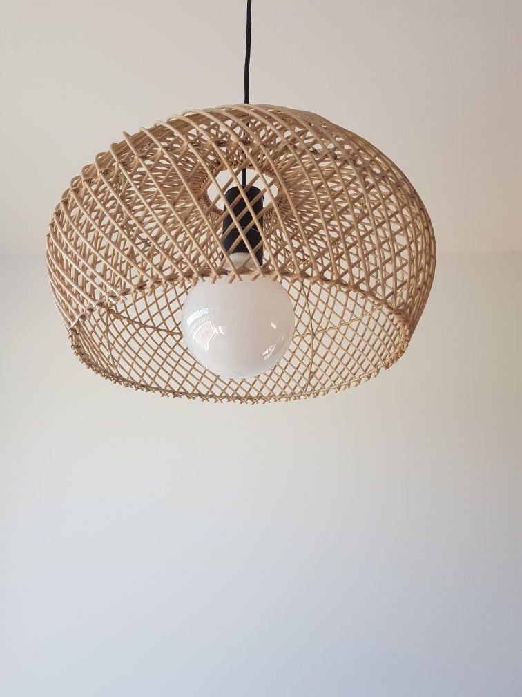 Boho klosz rattanowy pleciony Bali