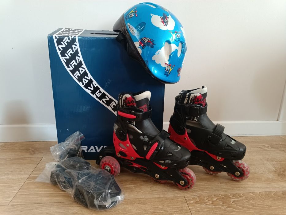 Rolki, łyżwy, wrotki Raven 29-32 + kask 3w1