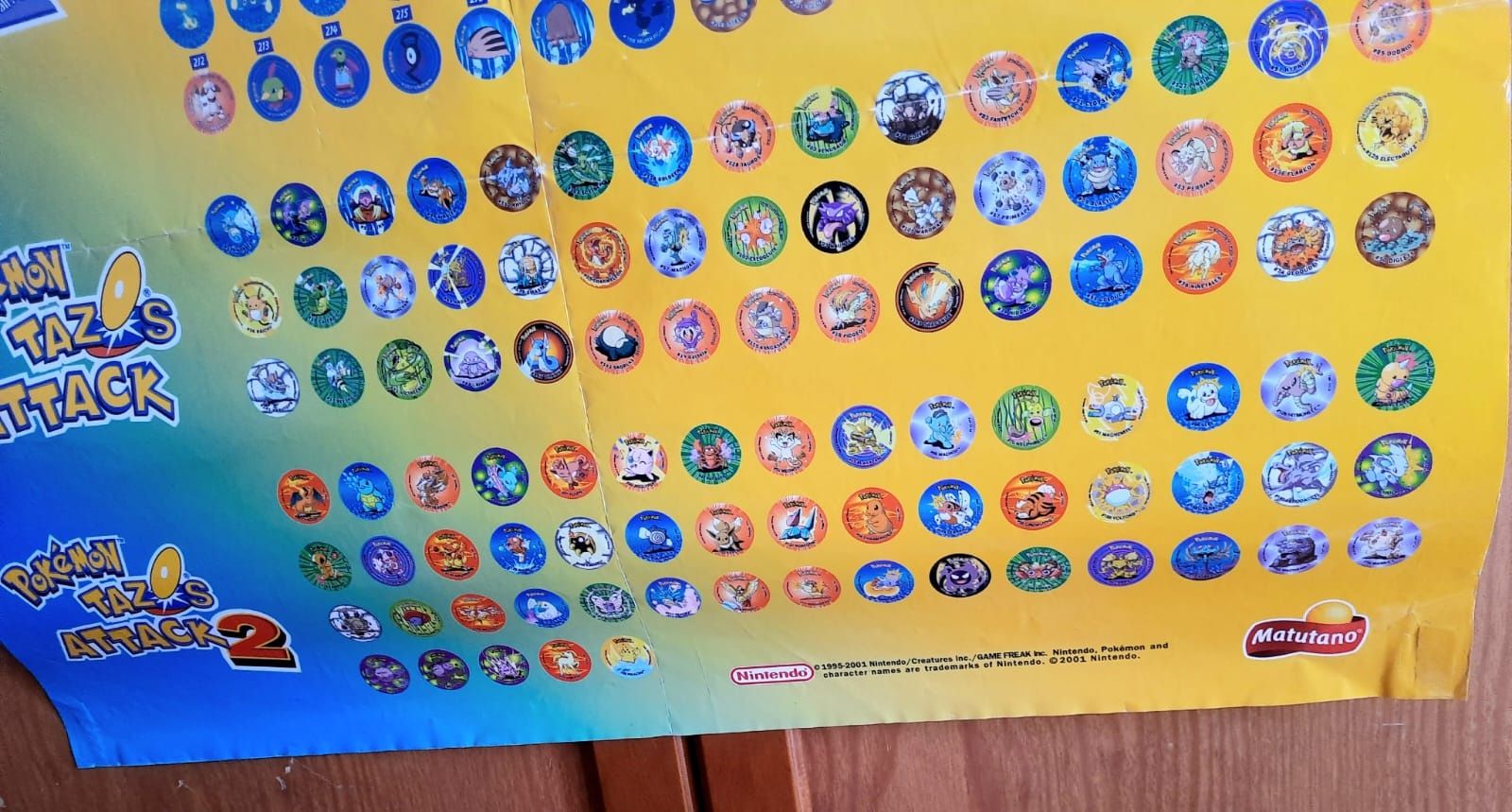Poster Pokemon Tazos muito raro
