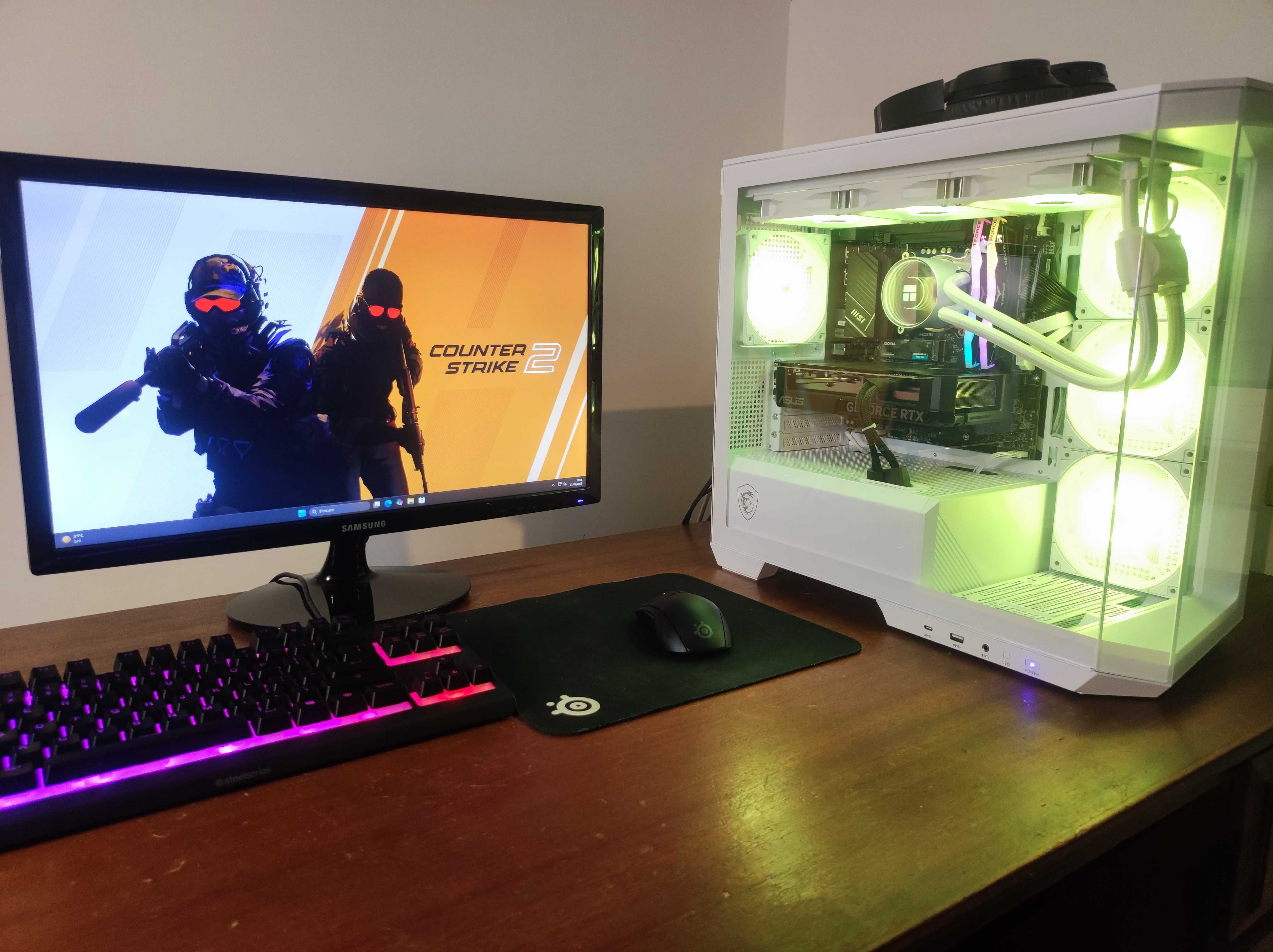 PC Gaming i5 14600KF 5.3GHz / RTX 4070 Super / 32GB 7200 /RGB/ Branca