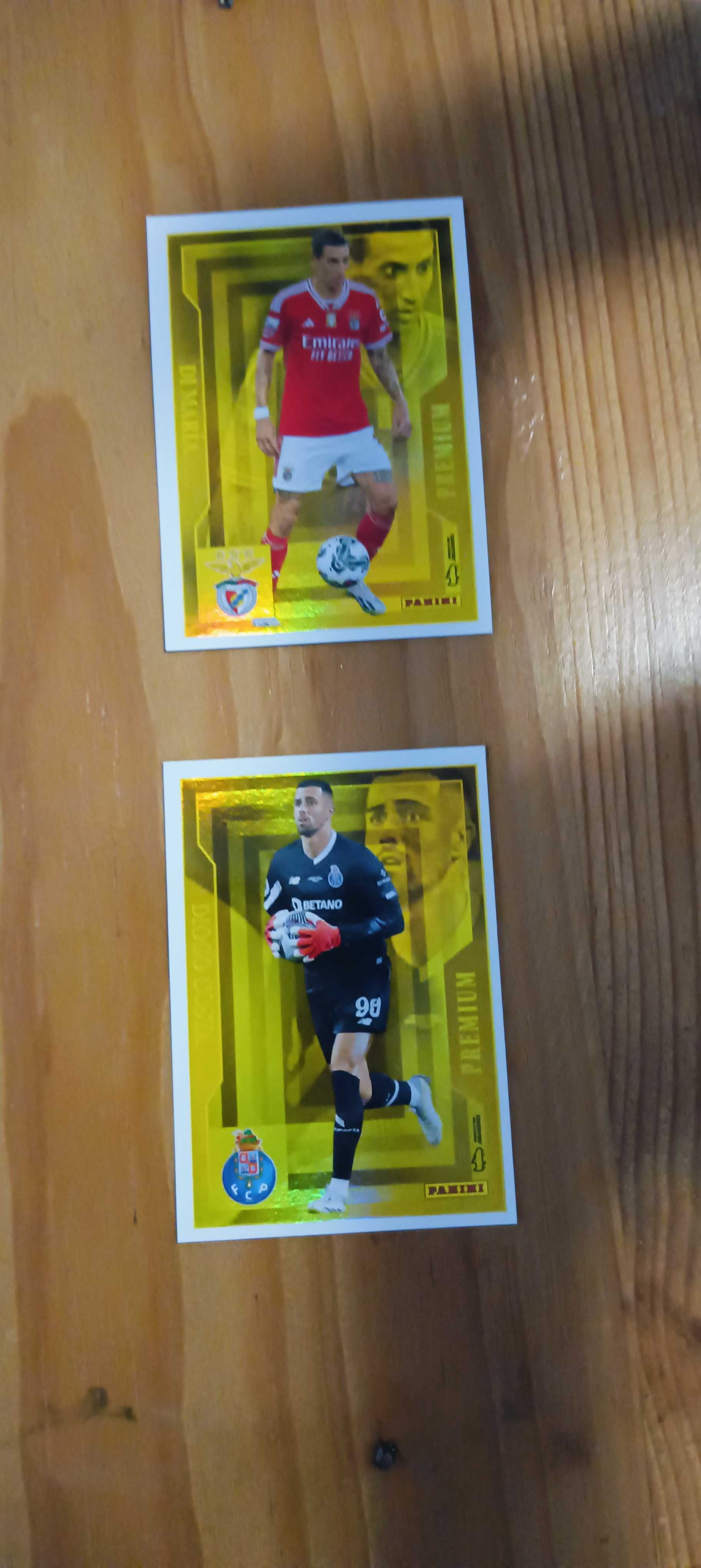 Cromos panini premium - Di Maria e Diogo Costa