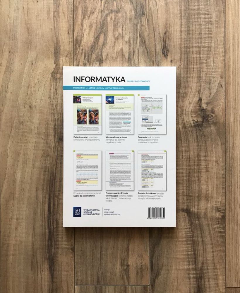 podręcznik Informatyka 1 WSiP Liceum i Technikum zakres podstawowy