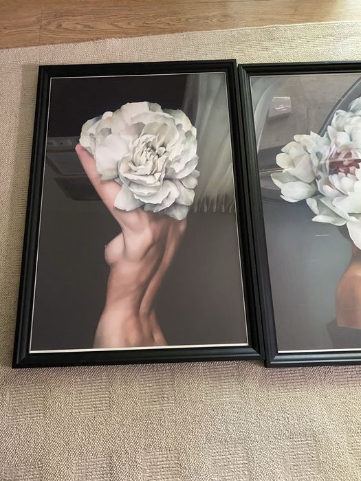 Ramki 50x70cm - 3 szt Ikea Edsburg wraz z obrazem