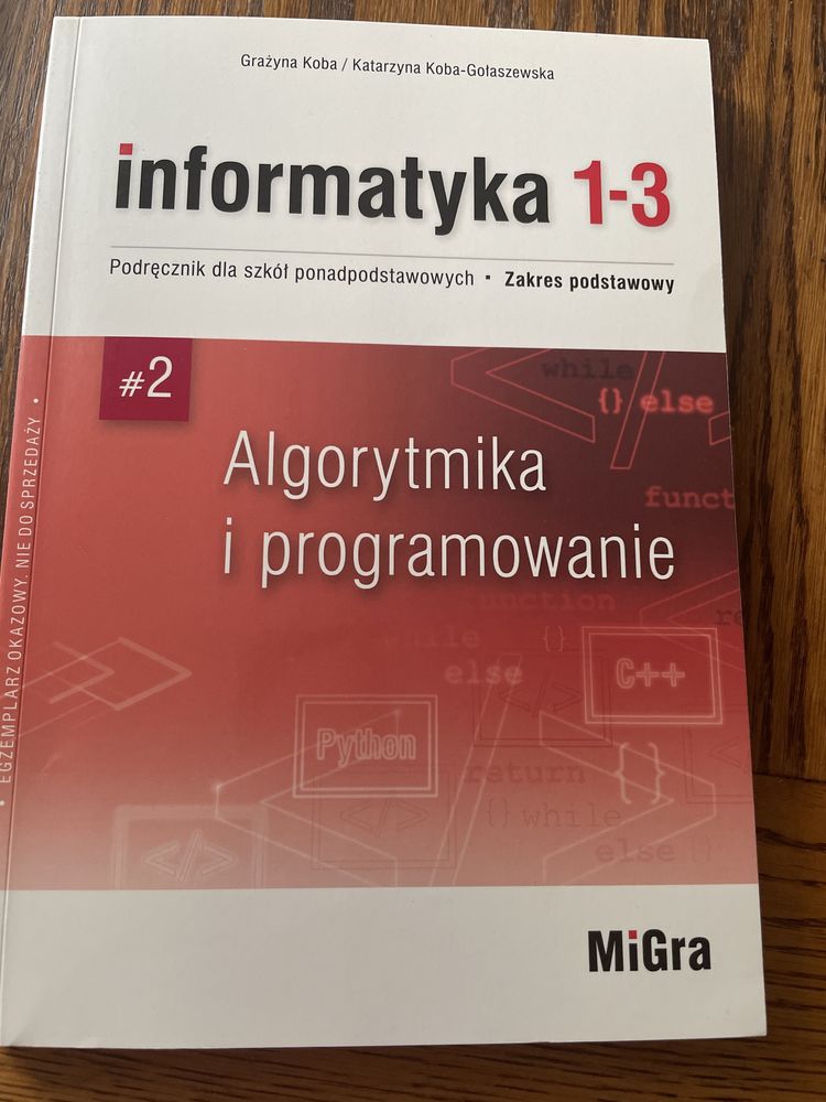Informatyka 1-3 zakres podstawowy