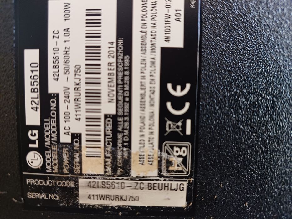 Placa tv lg 42LB5610