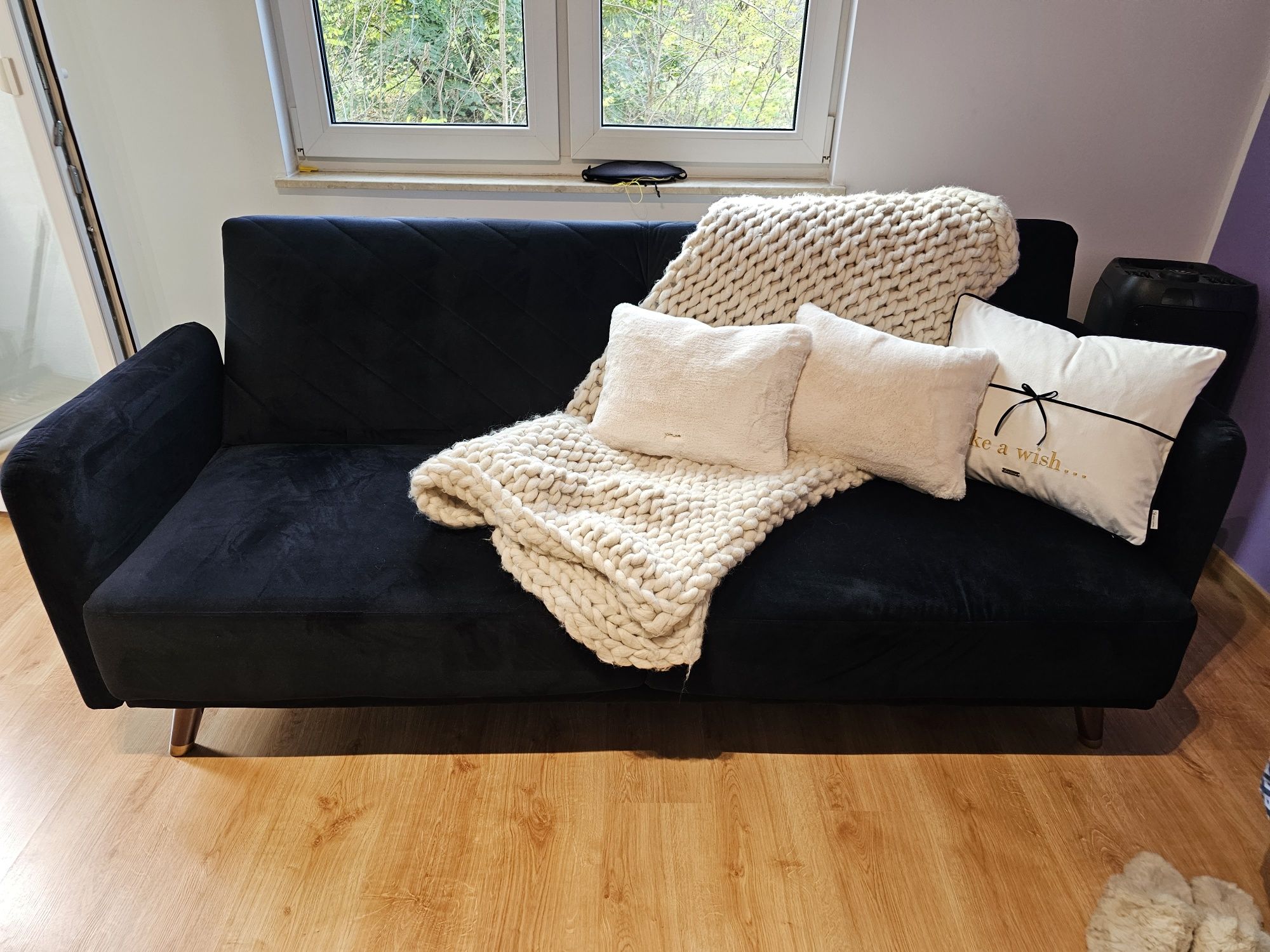 Kanapa sofa rozkładana velvet