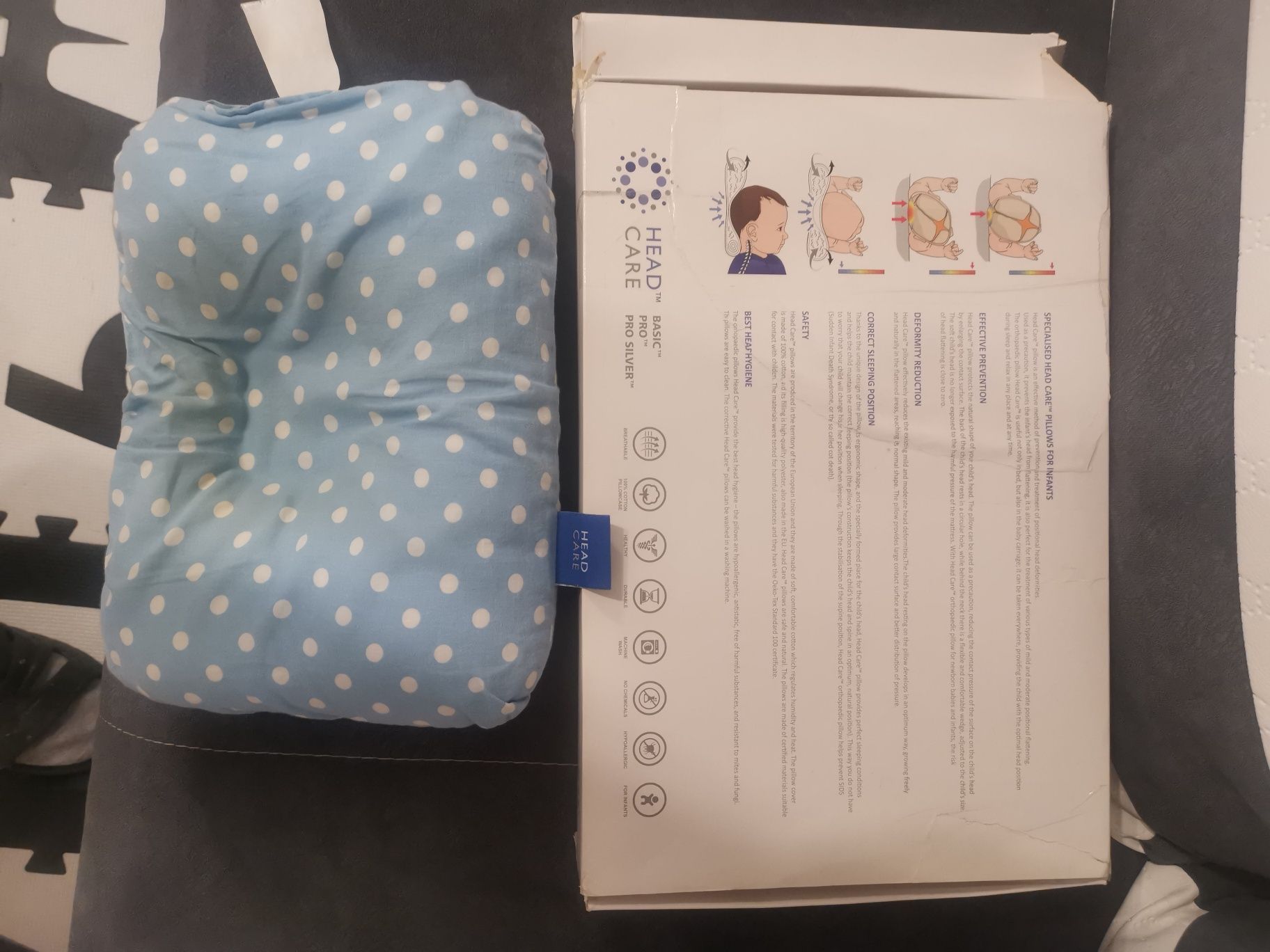 Poduszka dla niemowląt HEAD CARE BASIC PLAGIOCEFALIA I płaska główka