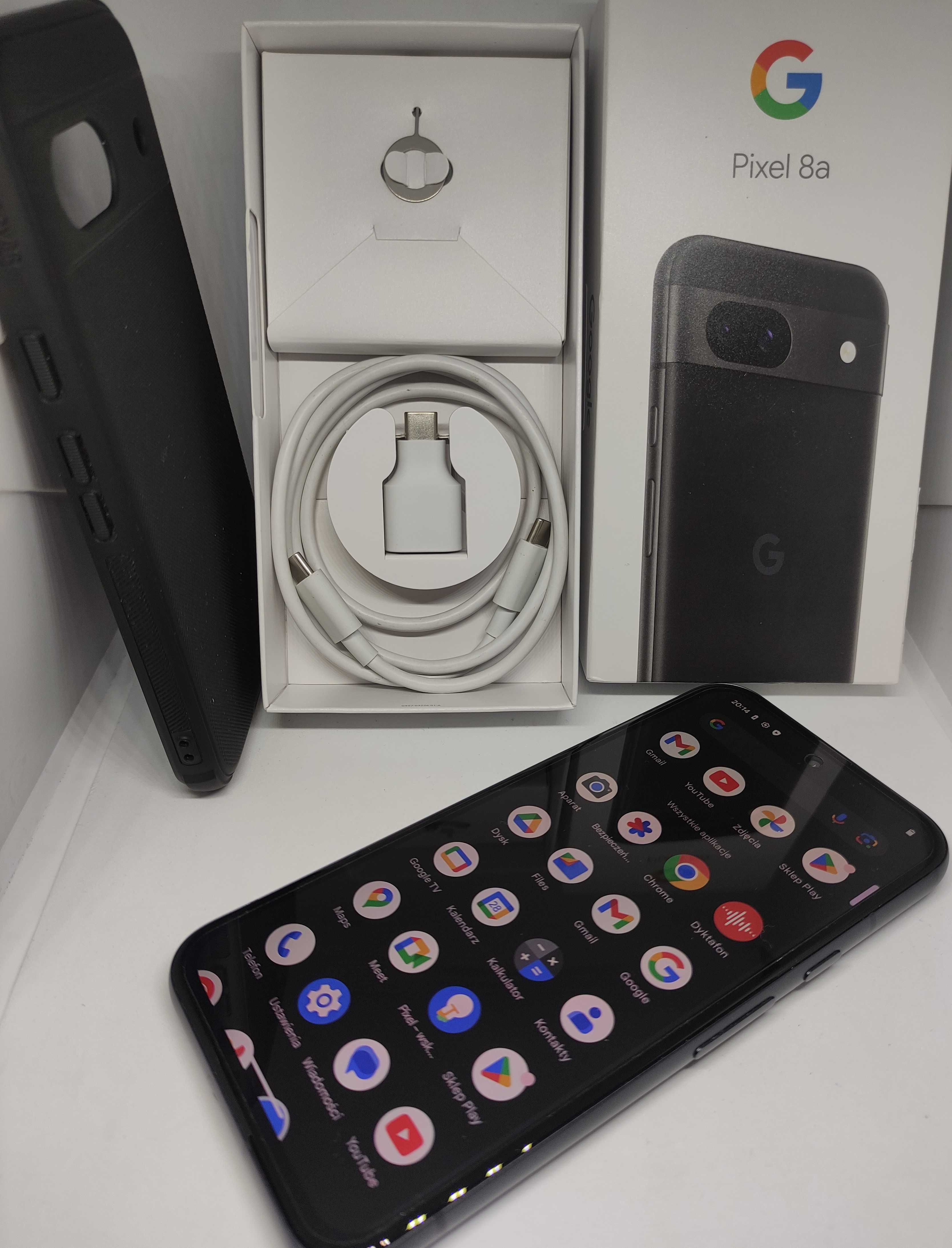 Smartfon Google Pixel 8a Obsidian 8/128 OLED Google Tensor G3 64 Mpx
