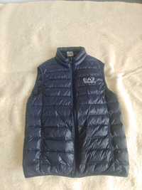 Bezrękawnik EA7 vest navy blue Emporio Armani kamizelka uk drill drip