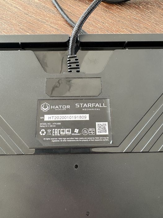 Hator Starfall клавиатура