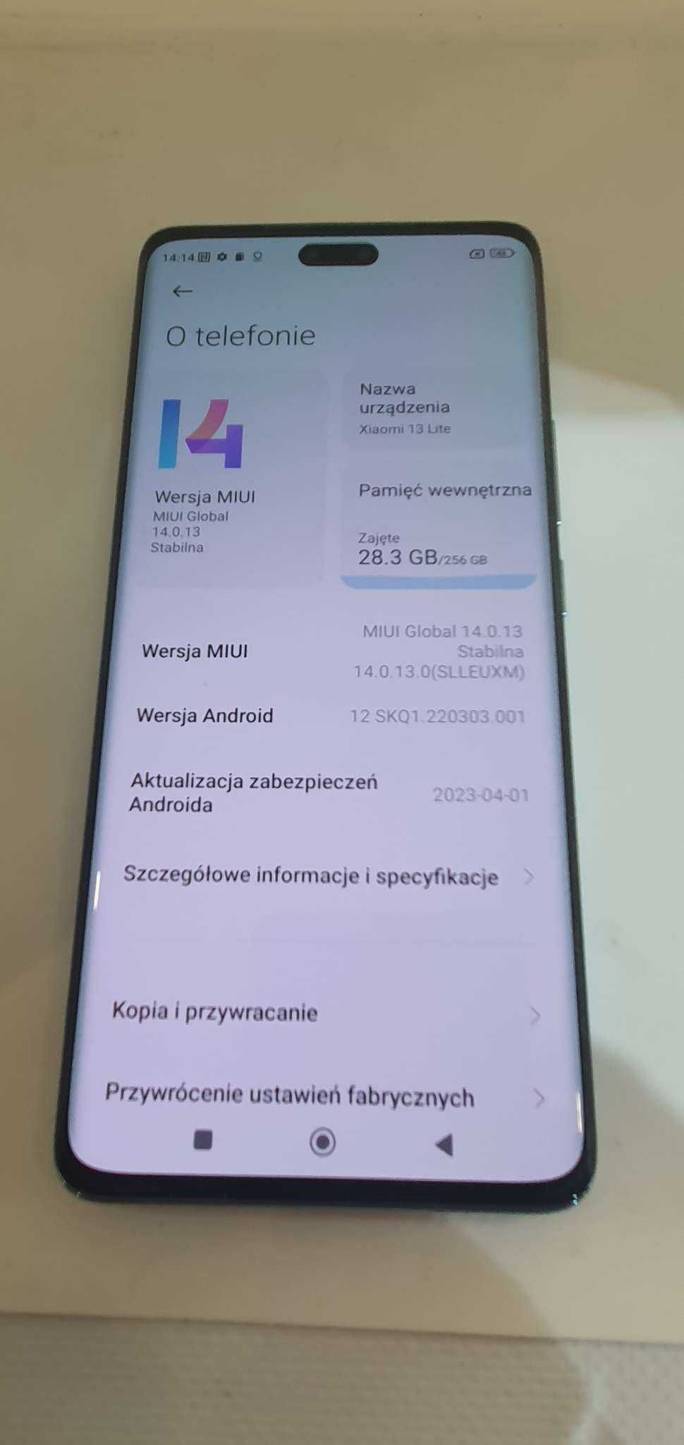 Telefon kom.  Xiaomi MI 13 Lite 256 GB - komismadej.pl Gorlice
