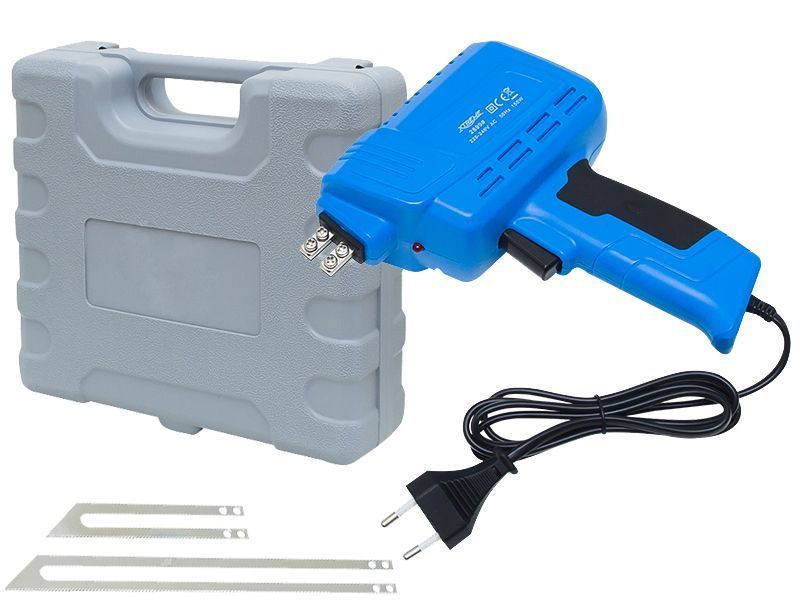 Nóż termiczny do cięcia styropianu PCV 150W 2 noże wkłady + walizka