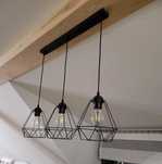 Lampa wisząca sufitowa Diament Loft Edison drut