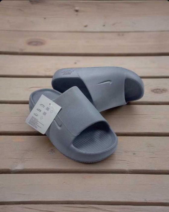 Шльопки найк, сіри шльопанці, гарни та зручна обувь 42 розмір