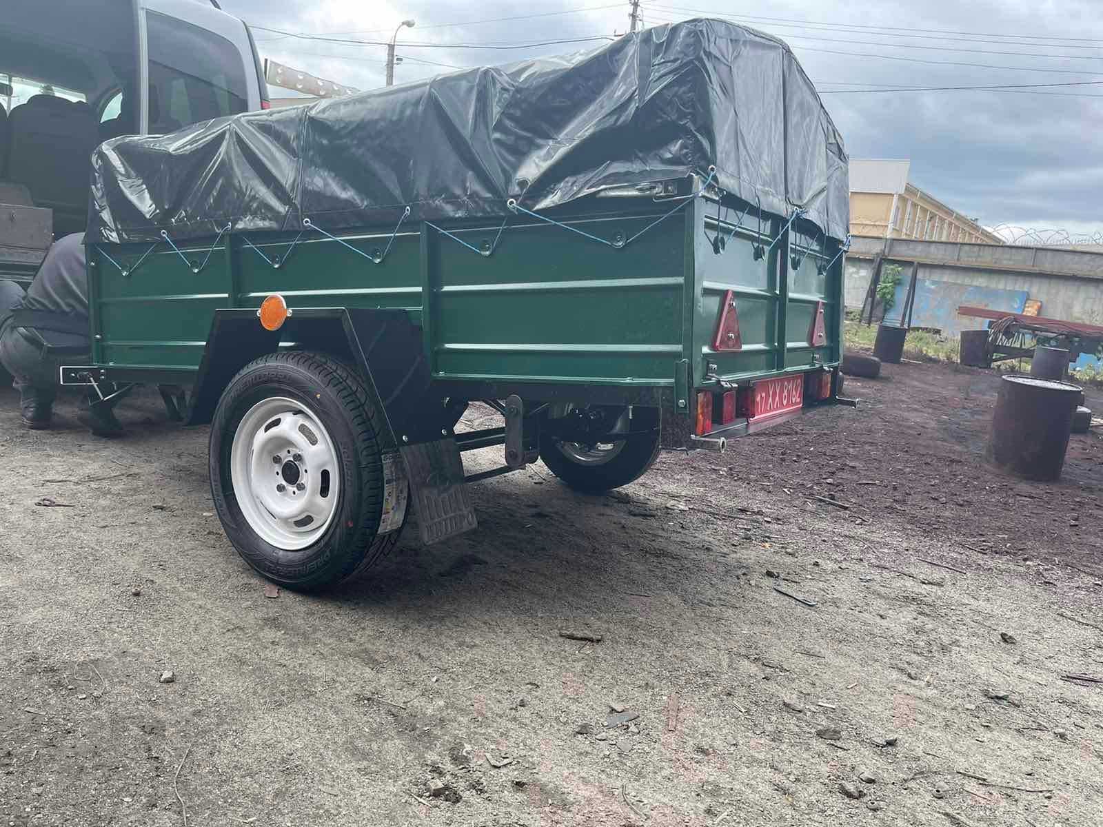 Легковий причіп "Дніпро-201" (200х120х35) на ресорах Волга, посилений