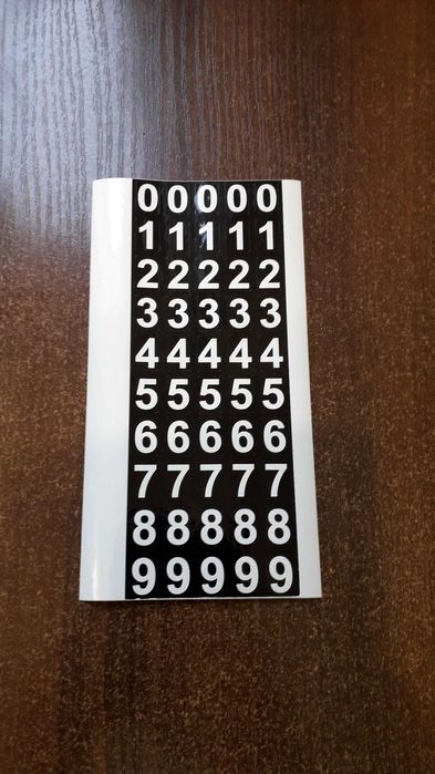 Наклейки на авто стикеры цифры