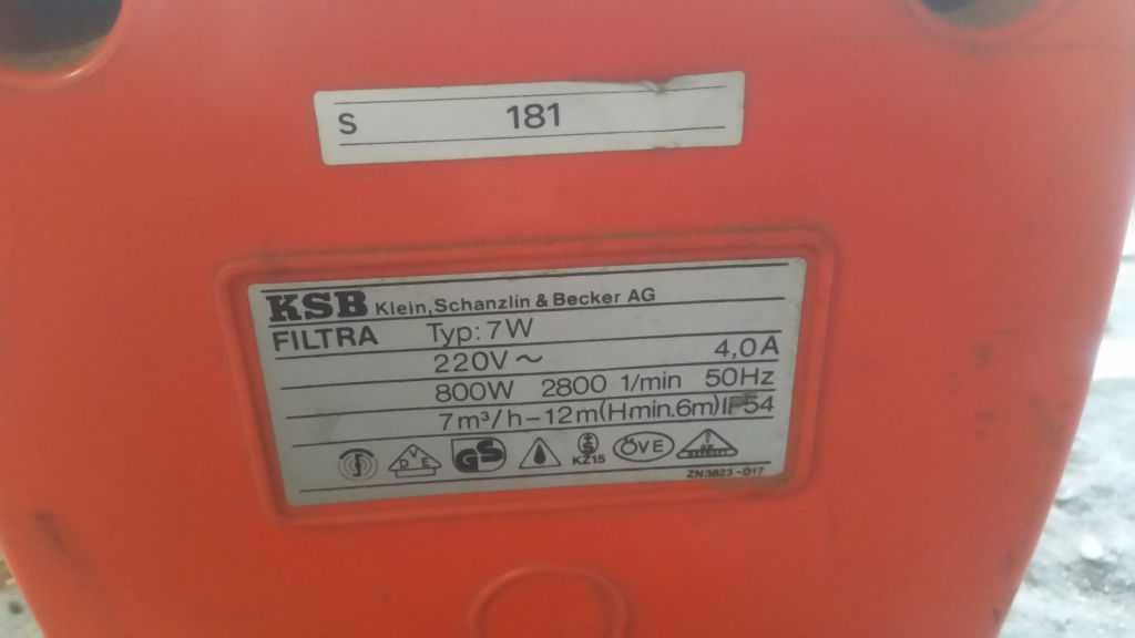 Насос для води KSB Filtra 7W