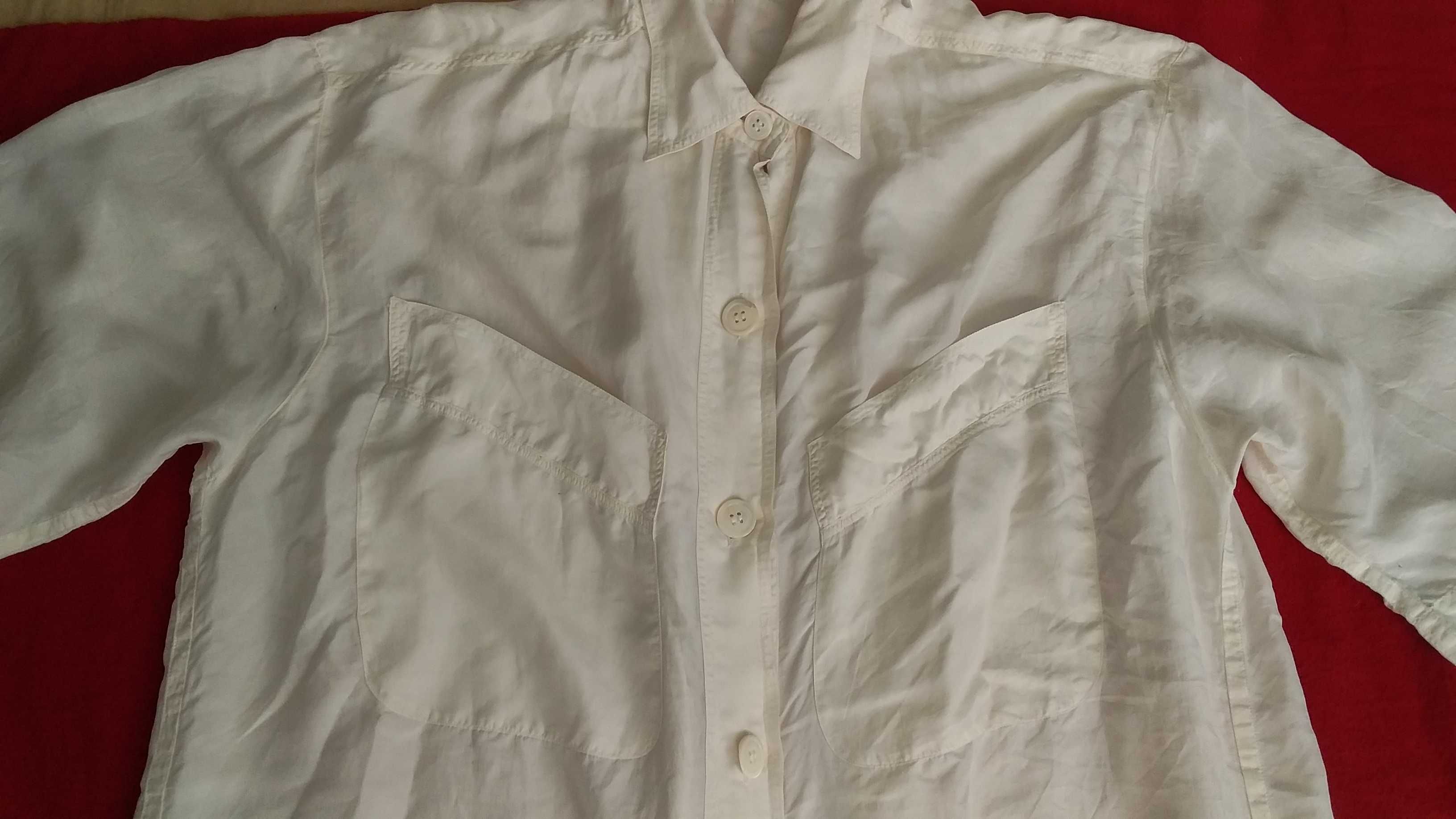 Блуза-рубашка жіноча, шовк натуральний-"LORENZINI"-L