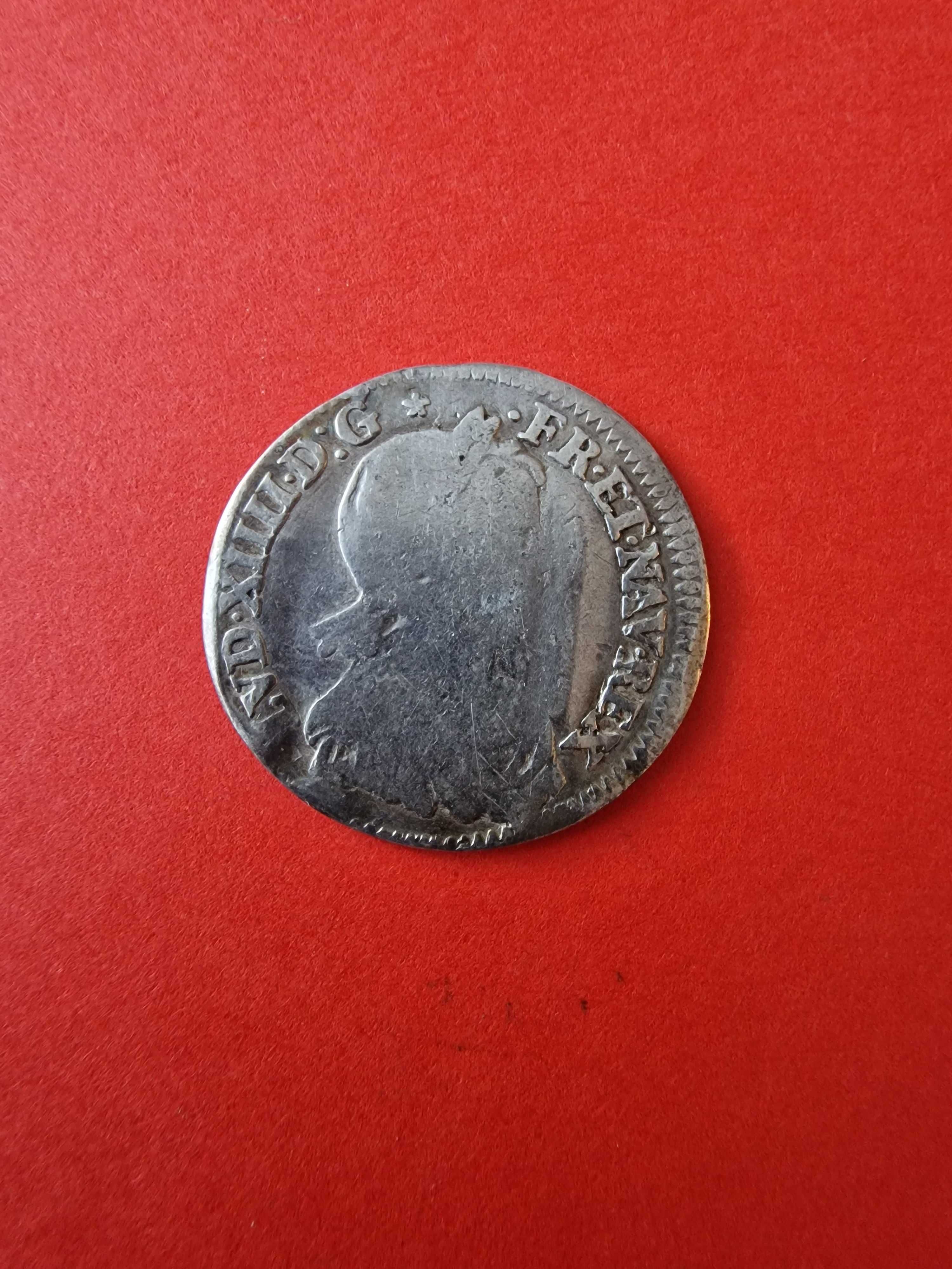 Francja Ludwik XIV 1653 srebro