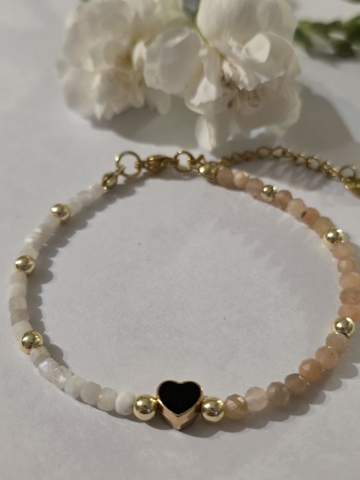 Bransoletka kamień księżycowy I kamień słoneczny