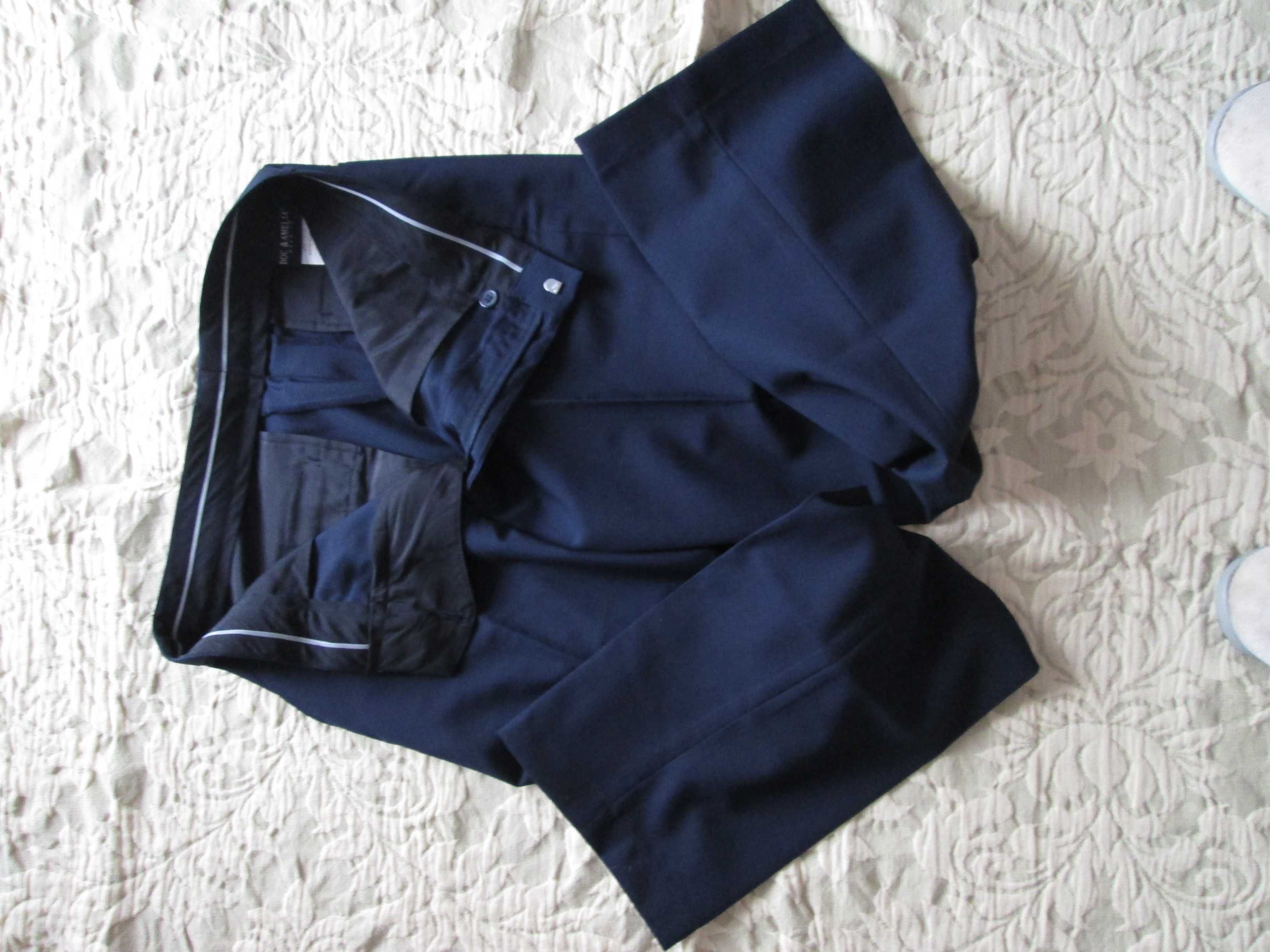 2 calças homem, cor azul escuro, nº 42
