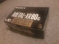 SONY METAL XR 80 - 10 szt.(karton) NOWYCH kaset metalowych, 1990-92rok