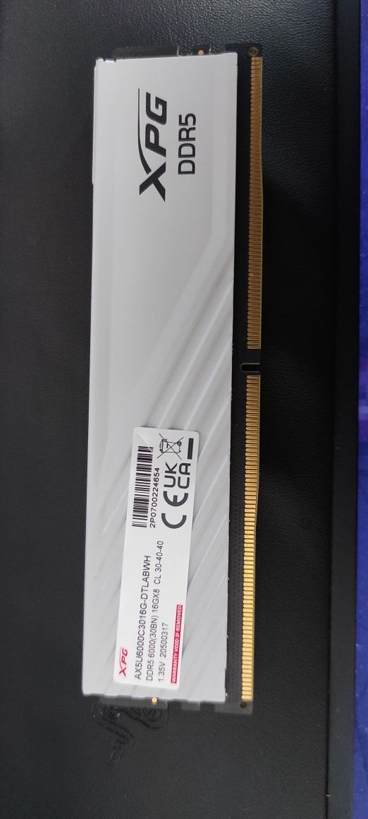 DDR5 RAM ADATA XPG Lancer Blade 16GB (1x16GB) 6000MHz Biały