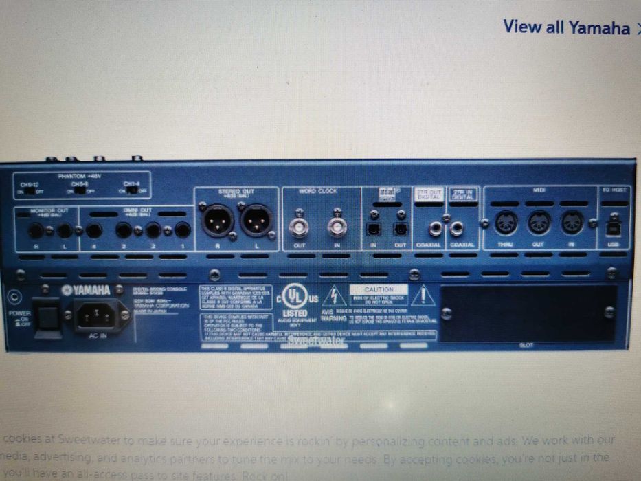 Mesa Mistura Yamanha 01V96I